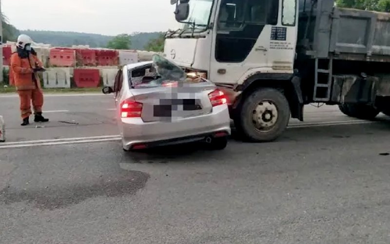 Tragis! Guru maut dirempuh lori dalam perjalanan ke sekolah