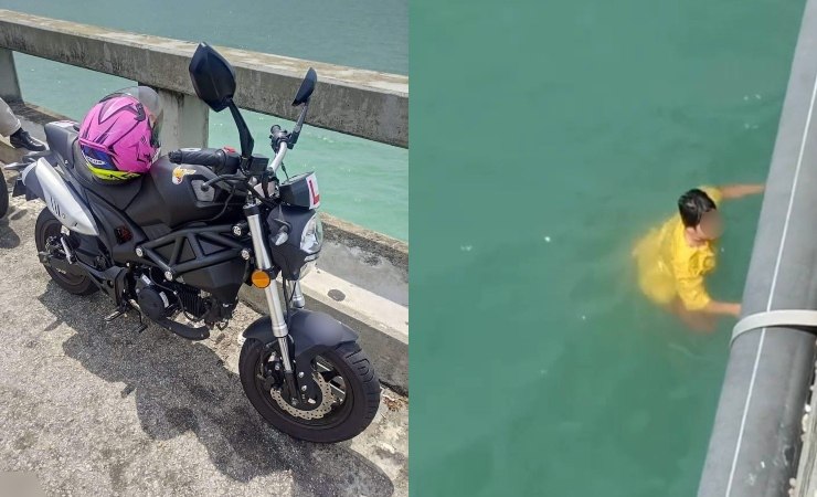 Wanita tinggalkan motor dan terjun bunuh diri di Jambatan Pulau Pinang